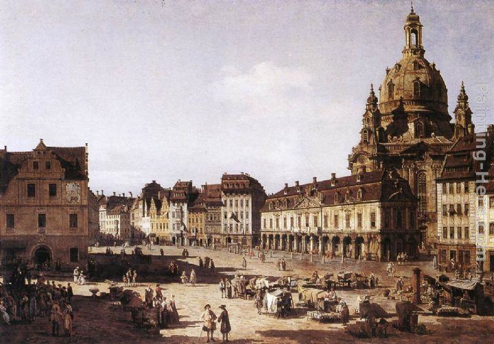 Bernardo Bellotto New Market Square in Dresden